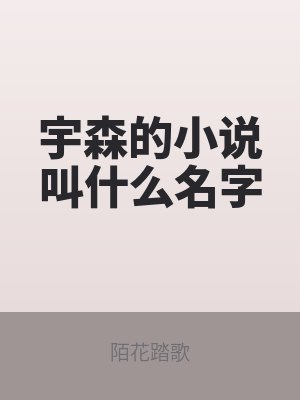 宇森的小说叫什么名字
